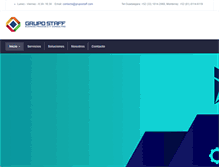 Tablet Screenshot of grupostaff.com